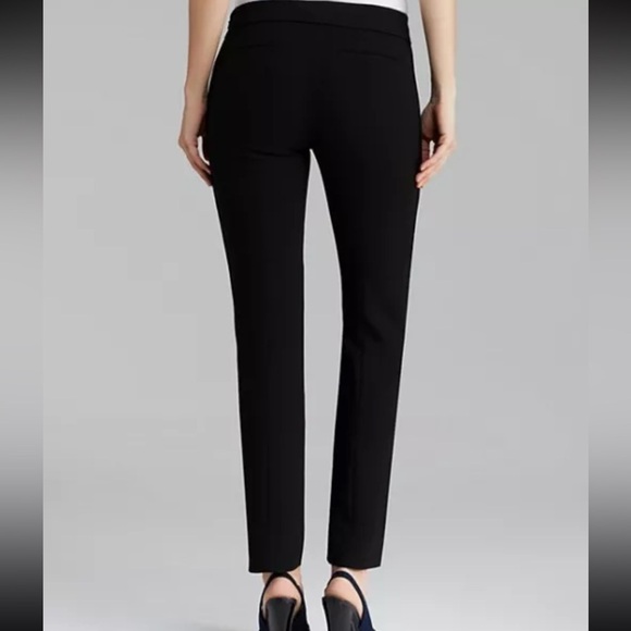 Tory Burch Rosetta Ankle Pants Black Size 2 High Rise, Straight Leg, Side Zipper - Picture 4 of 15